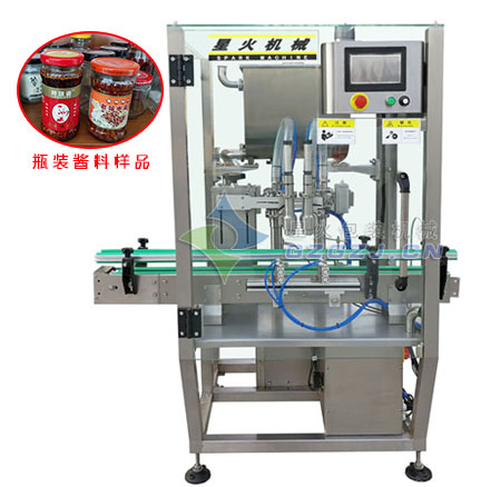 自動化濃醬灌裝機(jī)-辣椒醬玻璃瓶灌裝機(jī)